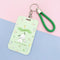 Kawaii Sanrio Keychain Cartoon Cat Sliding Card Holder Student Meal Card Bus Card Holder Lady Id Card Credit Card Holder Lanyard