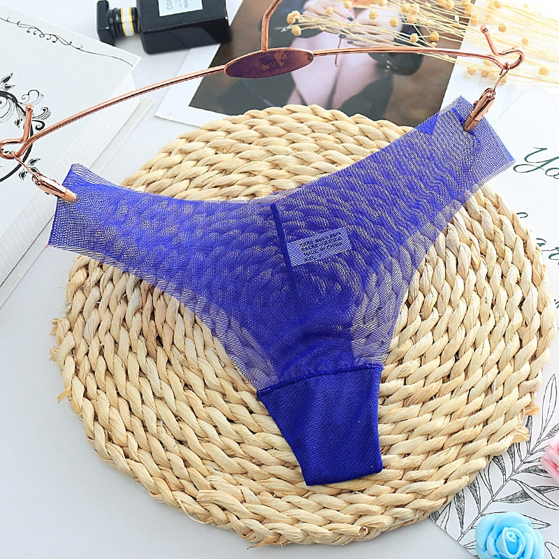 Sexy Women&#39;s Panties Lingerie G String Thongs Lace Underwear Female Perspective Women&#39;s Thong Sheer Panties Transparent Knickers