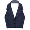 Womens Stripe Vests Elegant OL Waistcoat Suit Vest Halter Neck V-Neck Office Ladies Crop Tops Business Formal Work Wear Mujer
