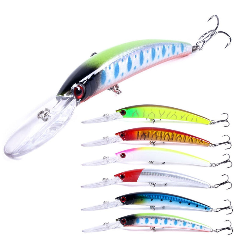 HENGJIA 1pcs 15cm 15g  Deep Diving Jerkbait Artificial Hard Bait Fishing Wobblers Minnow Lure for Bass Pike Carp Fishing  Tackle