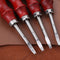 1pc  0.8/1.0/1.2/1.5mm Leather Edge Beveler Skiving Beveling Knife Cutting Hand Craft Tool with Wood Handle DIY Tools