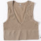 Vintage Crop Top Women Seamless Underwear Sexy Lingerie Female Tanks Vest Harajuku Deep V Neck Summer Camis Crop Top Camisole