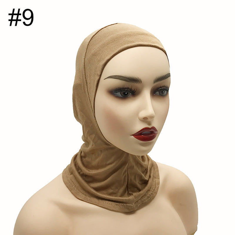 Under Scarf Hijab Cap Muslim Women Veil Turban For Women Muslim Fashion Islam Inner Cap Hijab Jersey Underscaf Caps Hat Ladies