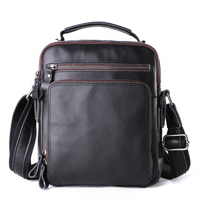 JOYIR New Genuine Leather Men Vintage Handbags Small Flap Men&