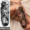 sexy fake tattoo for woman waterproof temporary tattoos large leg thigh body tattoo stickers peony lotus flowers fish dragon