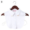 Women Cotton Lace Fake Collar Blouse Vintage Detachable Collar Women&