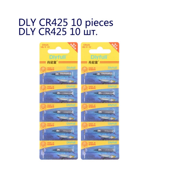 10pcs/lot CR311 CR316 CR322 CR416 CR420 CR425 CR435 DLY ZH Floats Lithium Pin Luminous Electric 3 Votage Fishing Tools Tackle