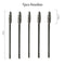 SHIDISAHNGPIN New Disposable 5/50Pcs Crystal Eyelash Makeup Brush Diamond Handle Mascara Wands Eyelash Extension Makeup tool