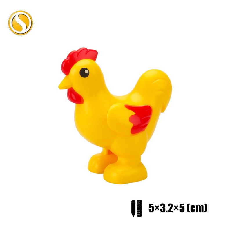 Original Big Size Assemble Building Blocks Accessory Toys For Children Compatible Big Size Animals Sets Zoo Bricks Baby Gifts