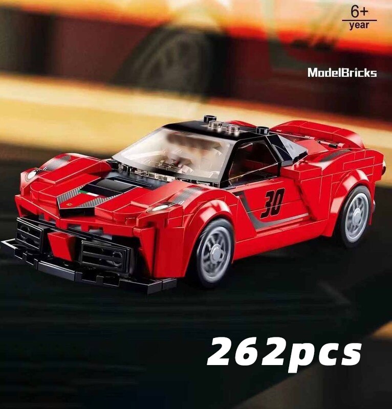 Racing Car City Speed Champions Sports Model Building Blocks DIY Bricks Kids Toy Classic Rally Super Racers Vehicle f1 technique