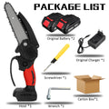 6 Inch 3000W 88VF Mini Electric Chain Saw With 0/1/2PC Battery One-handed Woodworking Cutter Tool For Makita Battery 18V EU Plug