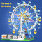 City Friends MOC Rotating Ferris Wheel Building Blocks Electric Bricks with Light Toys for Children Christmas Gifts