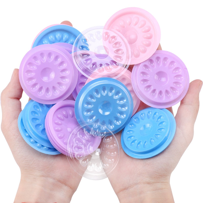 Wholesale Glue Gasket Eyelash glue holder Adhesive Pallet Eyelash Extension glue pads stand on eyelash plastic makeup tools