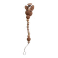 1pc Crochet Bunny Baby Pacifier Clip Chain BPA Free Wooden Beads Appease Soother Chain Clips Newborn Dummy Holder Nipple Clip