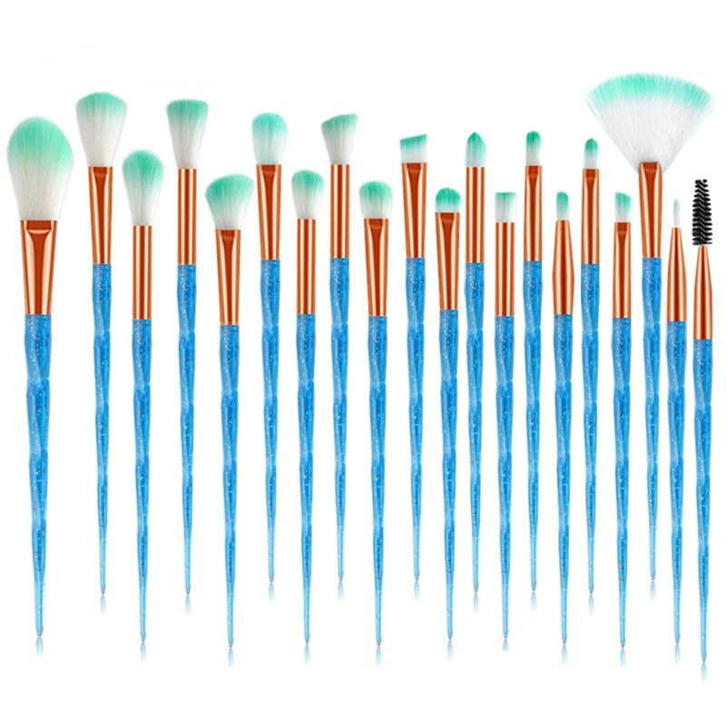 20Pcs Diamond Makeup Brushes Set Powder Foundation Blush Blending Eye shadow Lip Cosmetic Beauty Make Up Brush Pincel Maquiagem