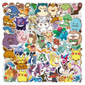 10/50pcs Kawaii Pokemon Anime Stickers Pikachu Stickers Laptop Suitcase Skateboard Guitar Phone Cartoon Stickers Kid Gift Toys