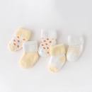 5Pair/lot New boy and girl  baby socks thick newborn autumn and winter warm foot sock