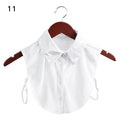 Fashion White Black Lace Fake Collar Blouse Vintage Detachable Shirt False Collar Lapel Blouse Top Women Clothes Accessories