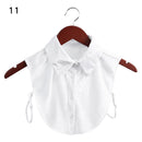 Fashion White Black Lace Fake Collar Blouse Vintage Detachable Shirt False Collar Lapel Blouse Top Women Clothes Accessories