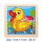 11X11CM Kids Wooden Puzzle Toy Vehicle Animal Jigsaw Cartoon Animal Traffic Tangram Toys Educational Toys Puzzles for Kids Gifts