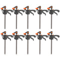 DTBD 4 Inch 2/3/4/5/10Pcs Woodworking Work Bar F Clamp Clip Set Hard Quick Ratchet Release DIY Carpentry Hand Tool Gadget