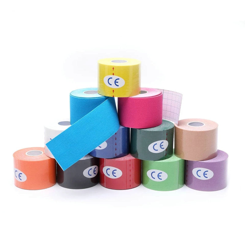 2022 New Kinesiology Tape Athletic Recovery Elastic Tape Kneepad Muscle Pain Relief Knee Pads Support for Gym Fitness Bandage