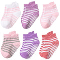 6 Pairs/lot 0 to 5 Years Anti-slip Non Skid Ankle Socks With Grips For Baby Toddler Kids Boys Girls All Seasons Cotton Socks