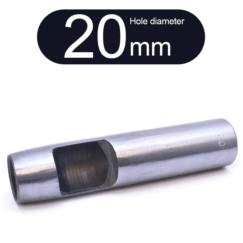 Round Punch Hollow Punch Steel Chisel Leather Puncher Cutting Tool for Belts, Metal Gaskets, Leather, Canvas (0.5mm To 60mm)