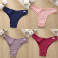 4PCS/Set Cotton Panties Women&#39;s Panties FINETOO Sexy Female Underpants Low Waist Underwear Women Pantys Lingerie M-XL