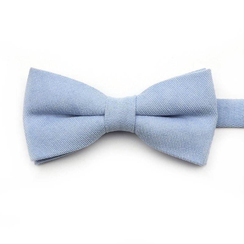 NEW Macarons Solid Color Men Bow Tie Super Soft Suede Classic Shirts Bowtie Bowknot Adult Child Butterfly Cravats For Wedding
