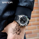 SANDA Top Luxury Watches Men Military Army Mens Watch Waterproof Sport Wristwatch Dual Display Watch Male Relogio Masculino