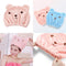 Children Cute Bear Bathing Drying Towel Head Wrap Soft Cotton Microfiber Quickly Dry Hair Elastic Hat Hair Turban For Girl