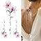 Death Skull Flower Temporary Tattoo For Women Girls Snake Bird Peony Tattoo Sticker Black Fake Blossom Sexy Tatoo Transfer Adult
