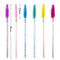 zwellbe Good Quality Disposable 50 Pcs/Pack Crystal Eyelash Makeup Brushes Eyebrow Brush Mascara Wands Eyelash Extension Tool