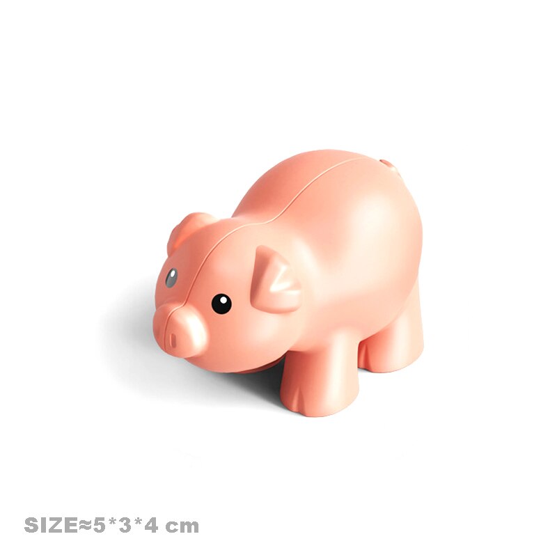 Multiple Styles Big Size Building Blocks Animals Accessories Figures Farm Zoo DIY Bricks Education Assemble Toys For Children