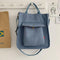 Corduroy Shoulder Bag Women Vintage Shopping Bags Zipper Girls Student Bookbag Handbags Casual Tote With Outside Pocket