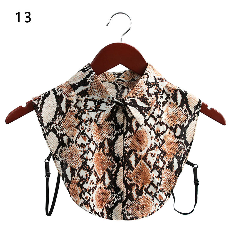 Fashion White Black Lace Fake Collar Blouse Vintage Detachable Shirt False Collar Lapel Blouse Top Women Clothes Accessories
