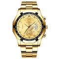 FNGEEN Luxury Men&#39;s Watches Stainless Steel Band Fashion Waterproof Quartz Watch For Man Calendar Male Clock Reloj Hombre S001