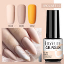 LILYCUTE 3 PCS Gel Nail Polish Set Nude Pink Glitter Sequins Matte Effect Gel Long Lasting Base Top Coat Nail Art Design Hybrid