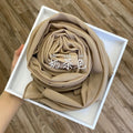 Wome&#39;s Scarves Malaysian Muslim Hijabs Wraps Pearl Chiffon Plain Solid Color Arab Modest Headscarf Rectangle Long Shawl 175x70cm