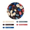30pcs Silicone Lentil Beads BPA Free Food Grade Rodent DIY Charms Newborn Nursing Accessory Teething Necklace 12mm Abacus Bead