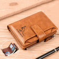 2021 Fashion Men&#39;s Coin Purse Wallet RFID Blocking Man Leather Wallet Zipper Business Card Holder ID Money Bag Wallet Male