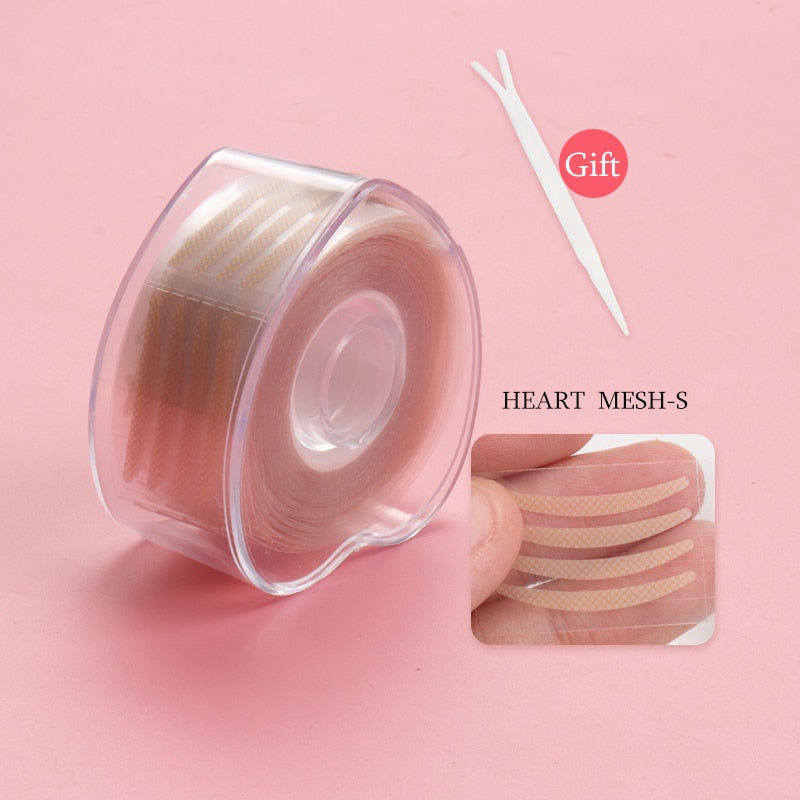 600Pcs/box Big  Eyelid Tape Sticker Double Fold Self Adhesive Eyelid Tape Stickers S/L Makeup Clear Beige Invisible Tool