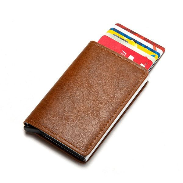 Custom Name Wallet 2022 New Man Wallet Card Holder Smart Wallet Business Card Holder Rfid Wallet Aluminum Box Credit Card Holder