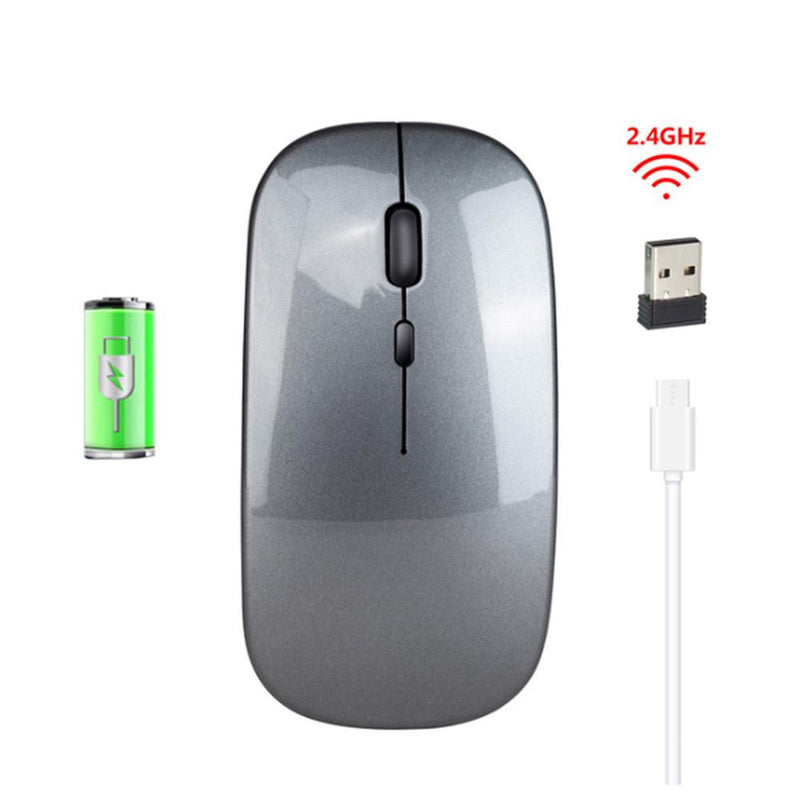 1600Dpi Wireless Mouse 2.4G Classic Rechargeable Mice Ultra-Thin Silent Mouse Mute For Laptop PC Office Notebook