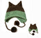 BomHCS Cute Fox Ears Beanie Winter Warm 100% Handmade Knit Hat