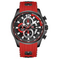 MINI FOCUS Fashion Men&#39;s Watches Top Brand Luxury Quartz Waterproof Sports Clock Wristwatch Relogio Masculino Red Silicone Strap