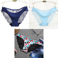 3pcs/set  Women&#39;s Seamless Underwear Leopard Intimate Women Sexy Lace Black Floral Panties Seamless Panty