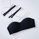Women Invisible Bra Strapless Bralette 1/2 Cup Women&