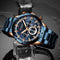 CURREN Men Watch Top Brand Luxury Sports Quartz Mens Watches Full Steel Waterproof Chronograph Wristwatch Men Relogio Masculino